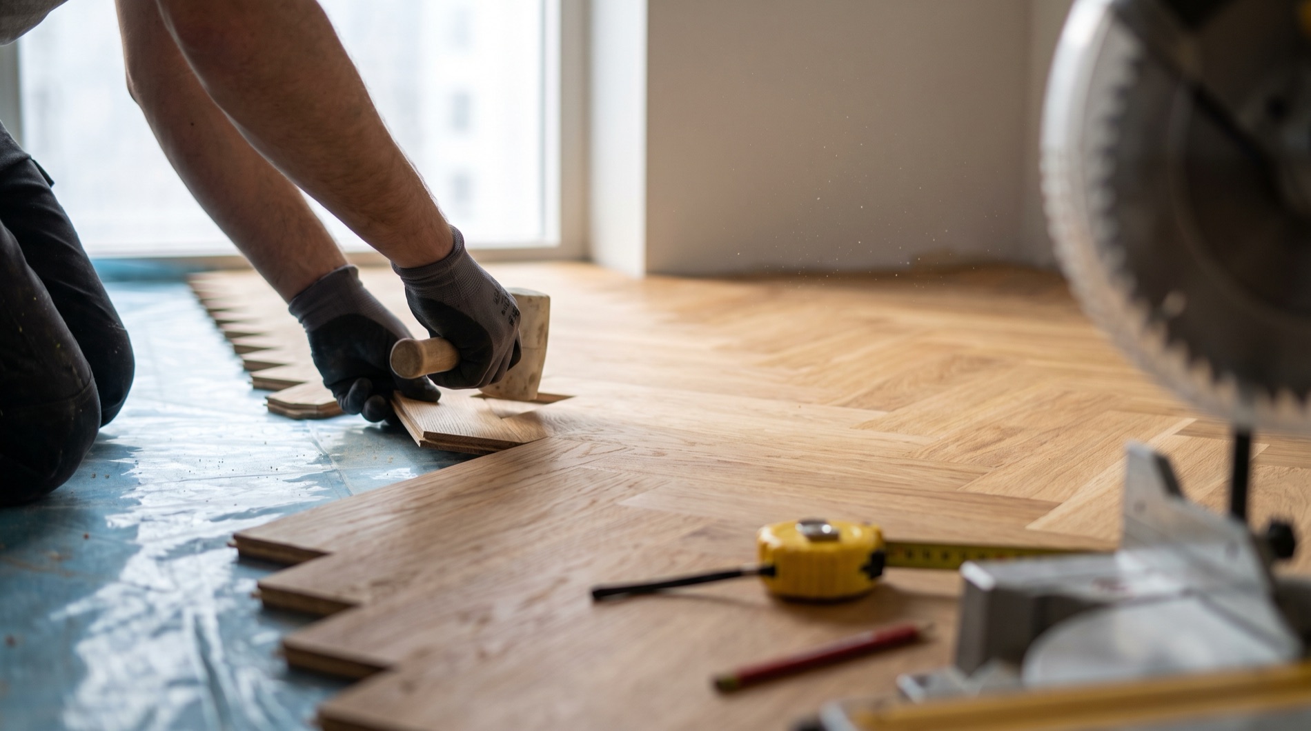 Herringbone vs Straight Lay Hardwood: DMV Installer Cost Guide
