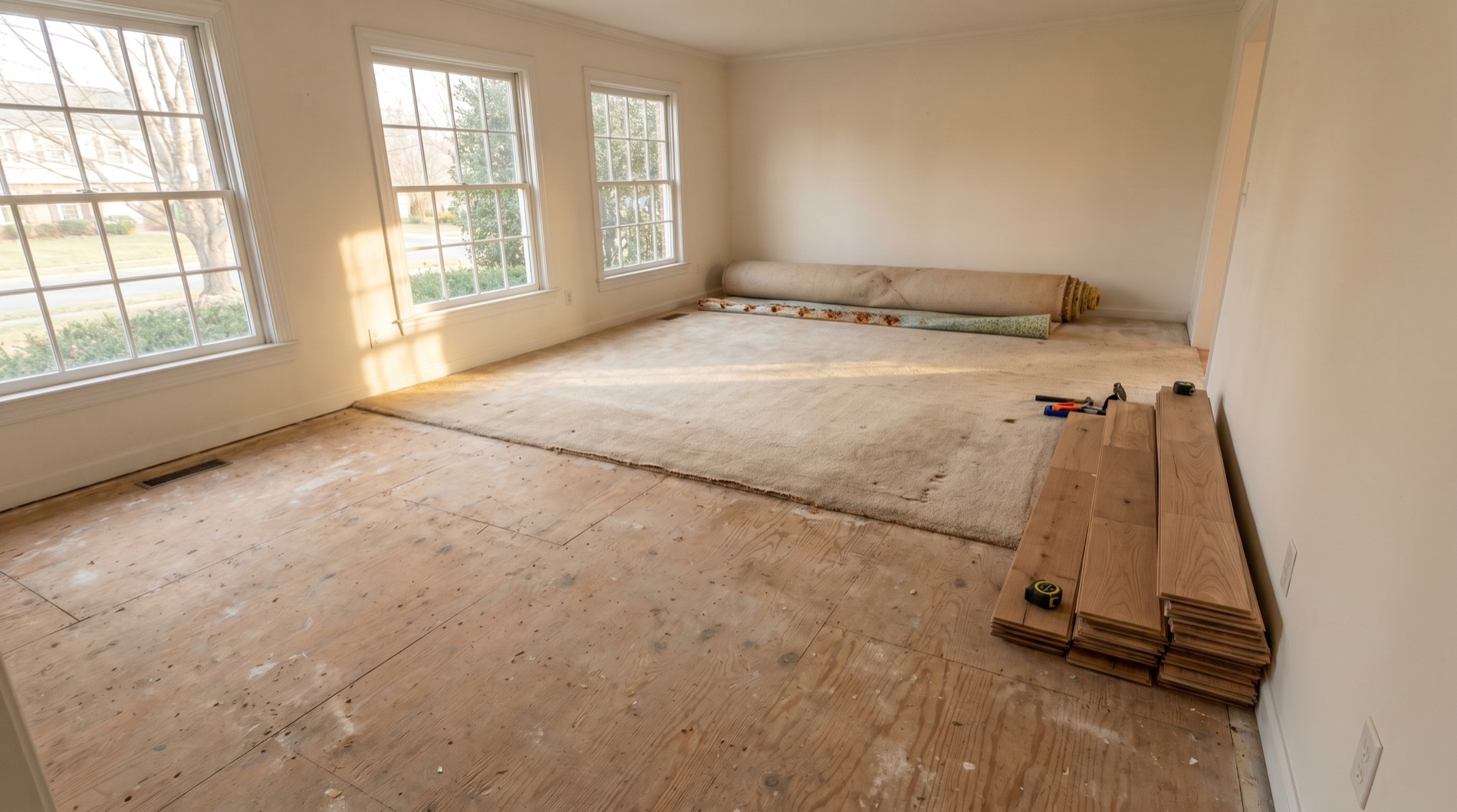 Cost to Replace Carpet with Hardwood Floors in the DMV (2026)